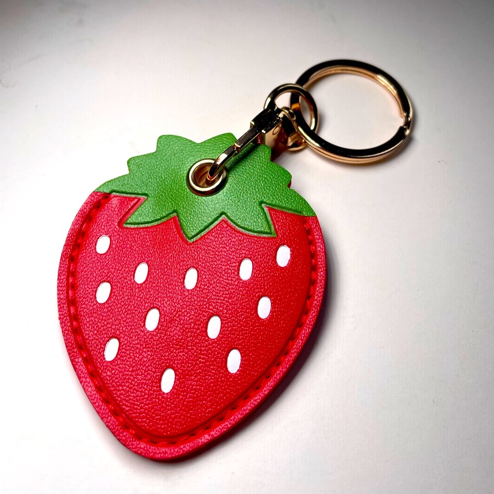 NEW, Strawberry purse charm/airtag case
